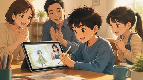 「絵を描くのが好きな子に、ちゃんと教えてくれる場所がない」——オンラインで見つけたイラスト教室