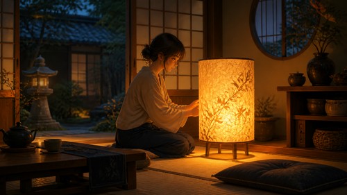 「部屋の照明、どこか無機質で味気ない」——和紙の灯りで空間を変えた話