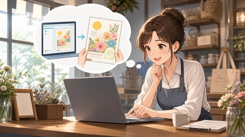 「チラシを作りたいけど、見積りのやり取りが面倒」——価格が最初から分かる制作通販を使った話