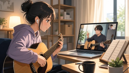 「音楽教室に通いたいけど、近くに希望する楽器のレッスンがない」——オンラインで学べる教室を見つけた話