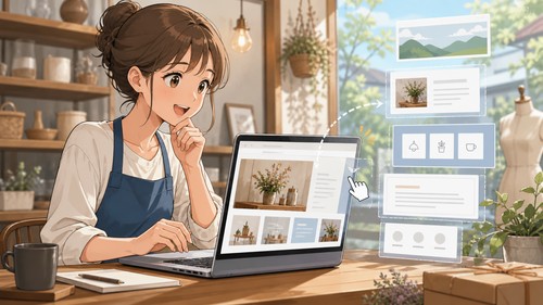 「ホームページを自分で作りたいけど、専門知識がなくて不安」——パーツを選ぶだけのツールを見つけた話