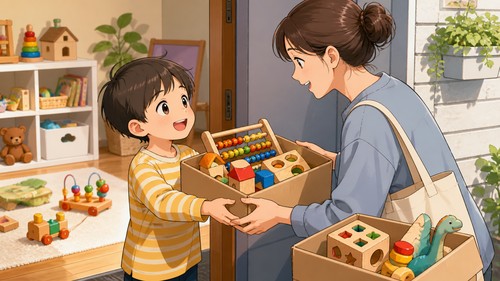 「おもちゃがどんどん増えて、収納も置き場所も限界」——レンタルで入れ替える仕組みに変えた話