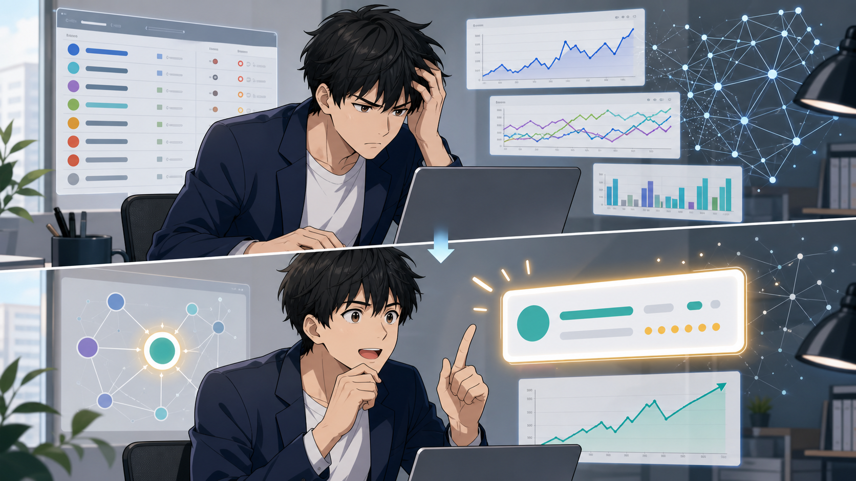 SEO向けドメインを比較する場面