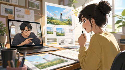 「独学のデザイン、これで合ってるのか誰も教えてくれない」——添削で気づいた基本の型