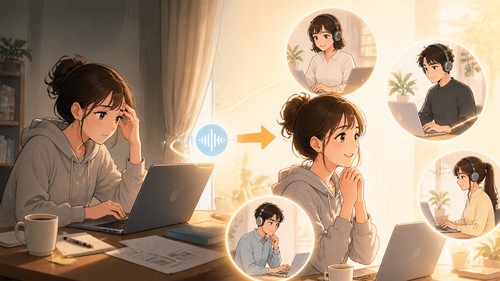 「インタビュー音源の文字起こしだけで、半日つぶれる」——代行サービスに頼った話