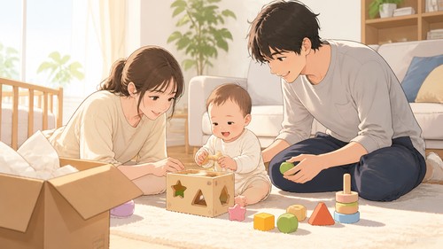 「新生児期のおもちゃ、何を買えばいいか分からない」——妊娠中から準備できたレンタルサービス