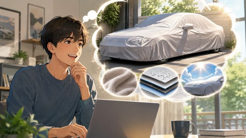 「青空駐車で愛車の塗装がボロボロに…汎用カバーは風でバタついて傷だらけ」——Carclubの車種専用裏起毛カーカバーで新車並みの輝きをキープできた話
